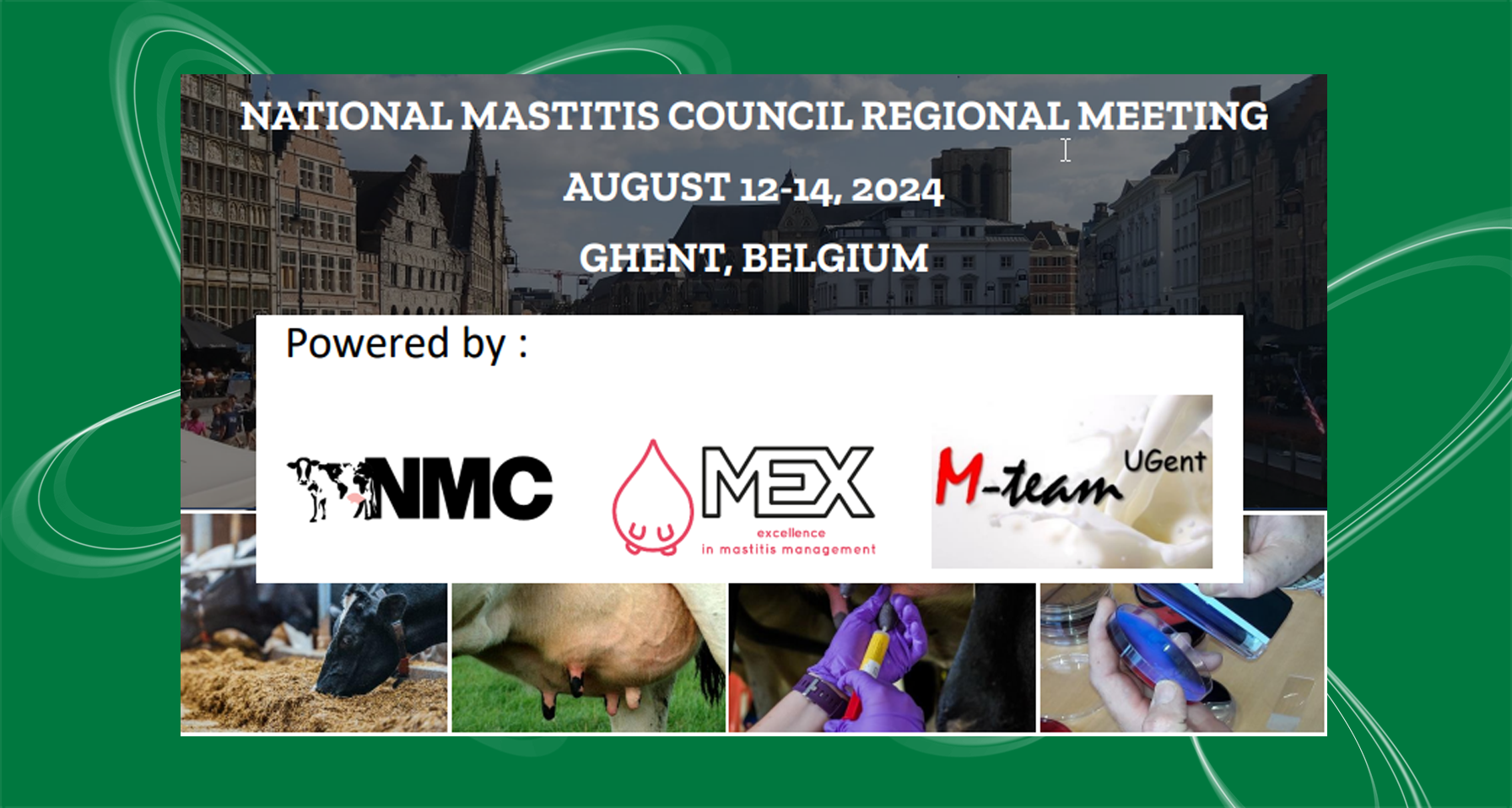 National Mastitis Council Regional Meeting / Ghent (Belgium) – August 12-14, 2024